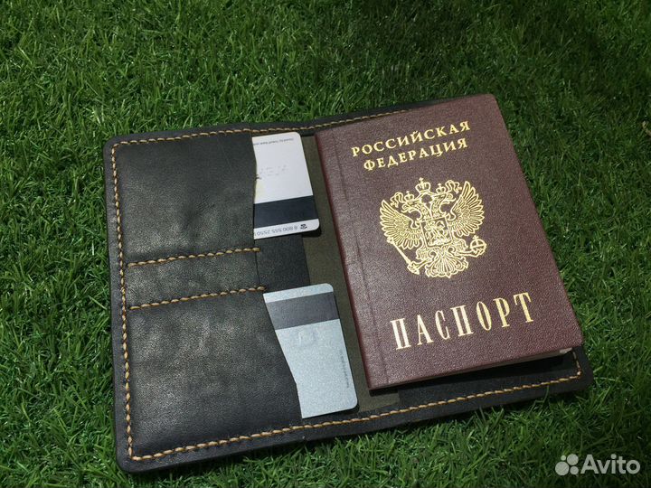 Чехол для паспорта. Натуральная кожа