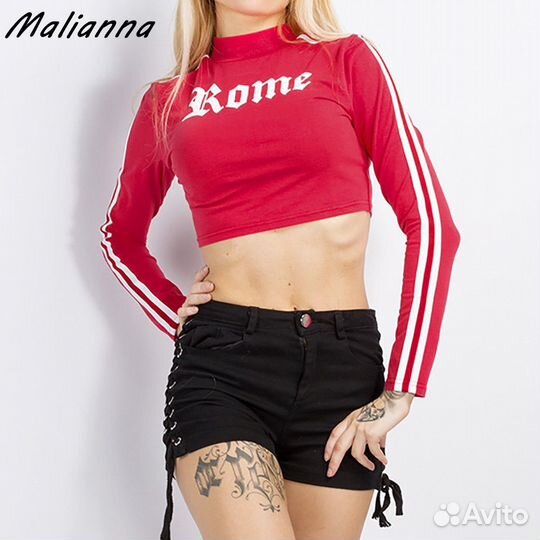 Женская короткая водолазка y2k