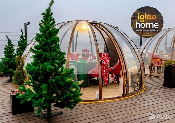 Всесезонные купольные беседки иглу