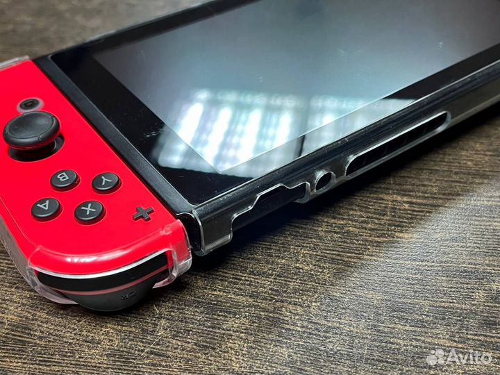 Бампер чехол прозрачный для Nintendo Switch