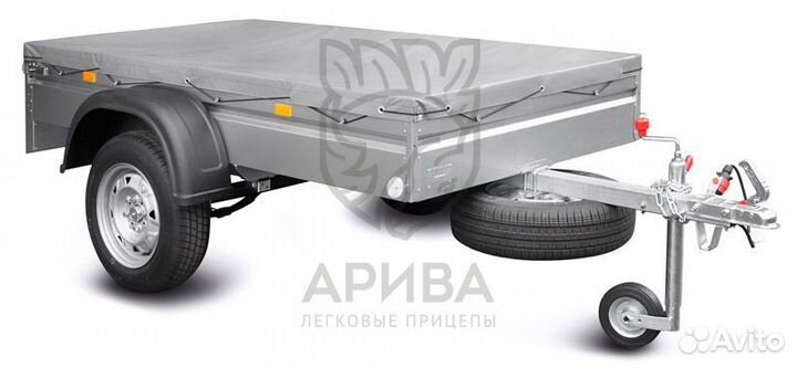 Прицеп легковой с тентом 30 см. Дачный