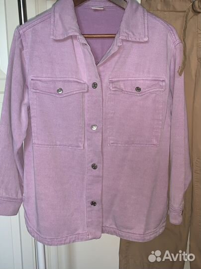 Zara Рубашка джинсовая брюки футболка