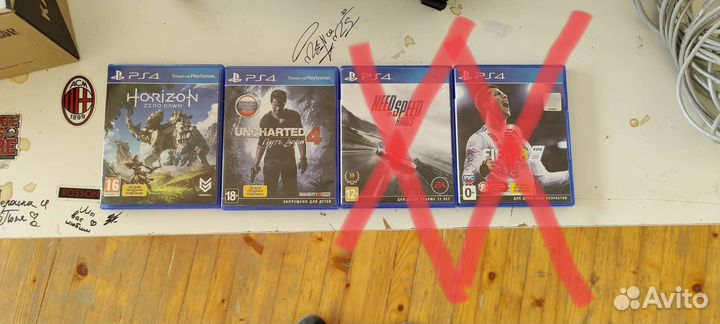 Диски с играми Sony PS4