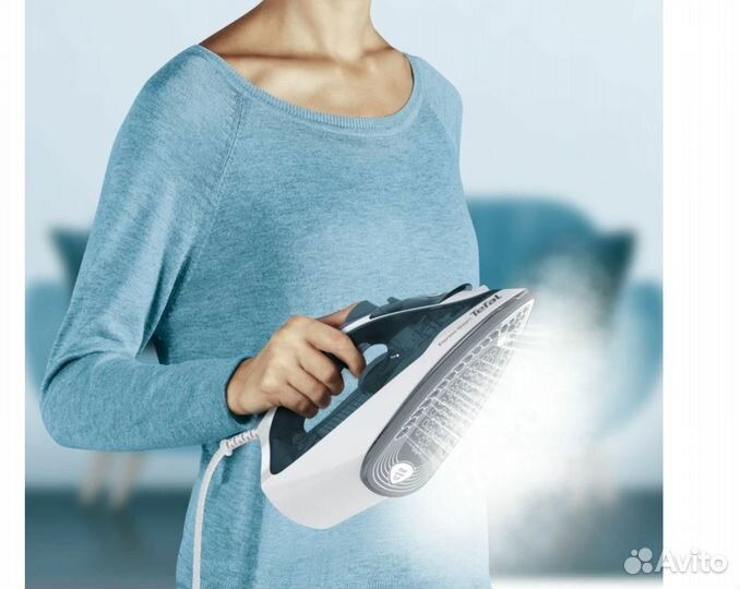 Утюг Tefal FV2839 Express Steam, синий/белый