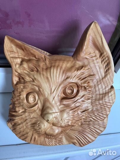 Лев, орел, кот, домовой из дерева для декора