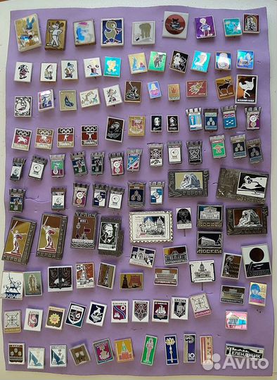 Значки зеркальные 110 штук