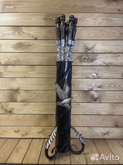 Набор шампуров подарочный