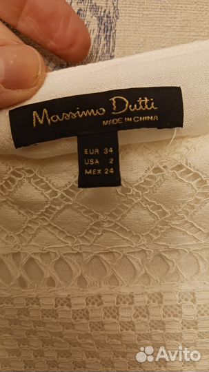 Massimo dutti блузка кружевная испания