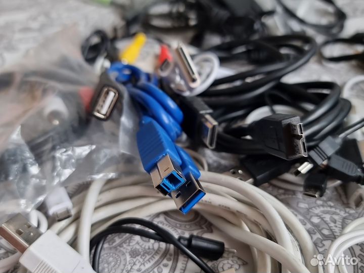 Кабель USB, miniUSB, RCA, miniJack, type-c, hdmi