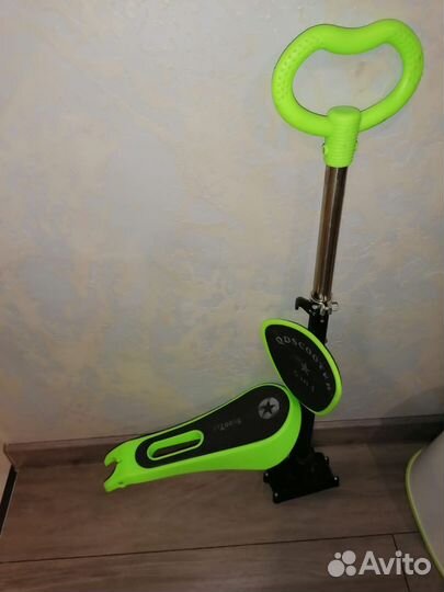 Самокат scooter с родительской ручкой