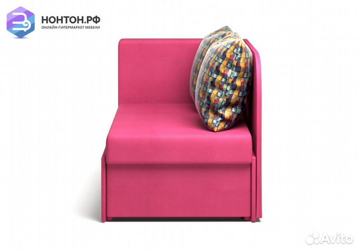 Кушетка еврософа Кларис розовая