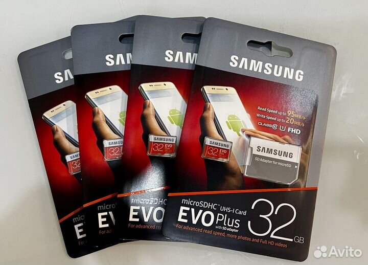 Карта памяти Micro SD для Samsung EVO Plus 32 гб