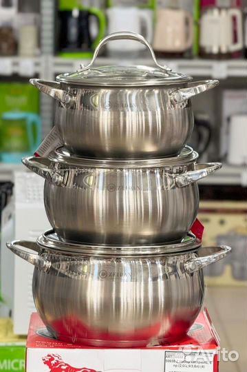 Набор кастрюль новые