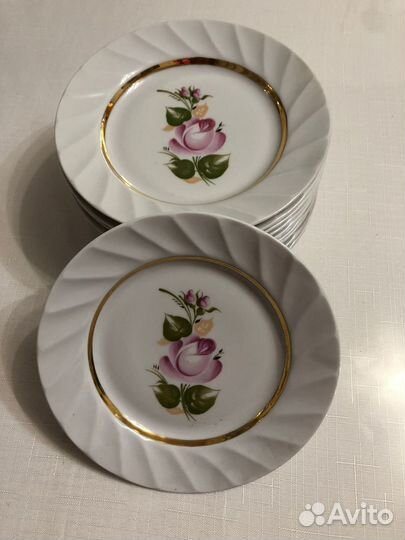 Фарфоровые тарелки СССР новые