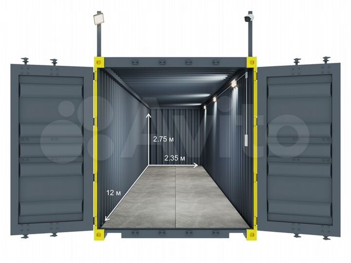 Склад - Контейнер 28 м² в Октябрьском р-не