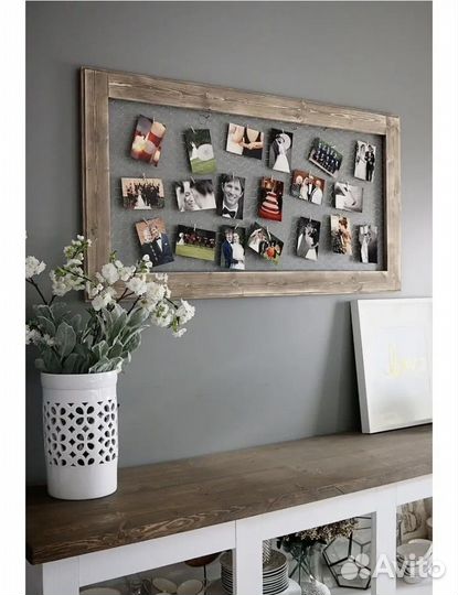 Фоторамка с прищепками