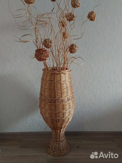 Плетёная Ваза из лозы