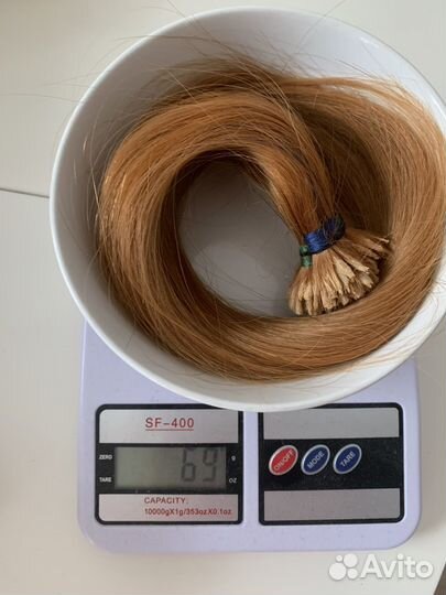 Волосы для наращивания бу рыжие