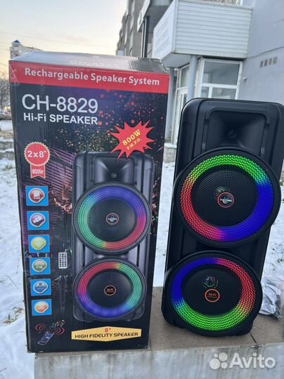 Блютуз колонка большая новая