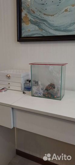 Аквариум 120 л с рыбками и аксессуарами