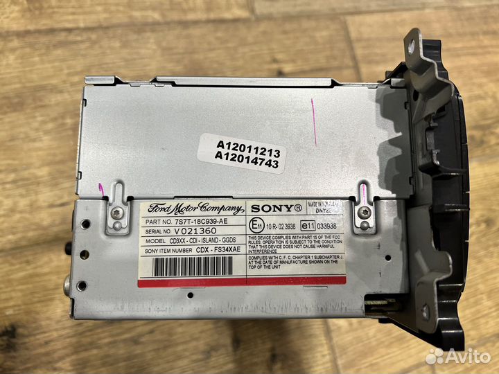 Магнитола Ford