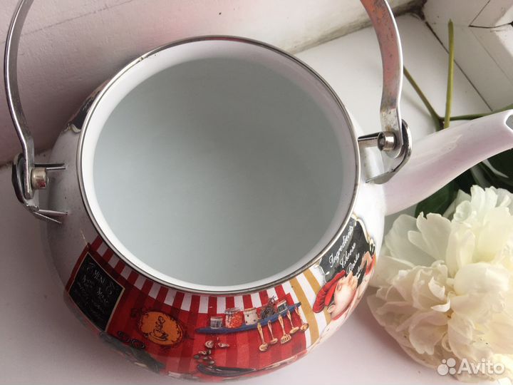 Чайник эмалированный бу