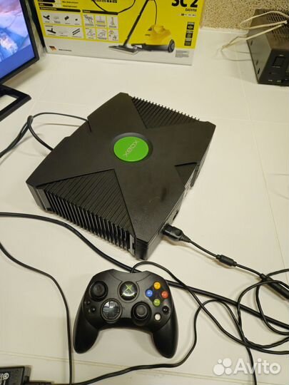 Xbox Original + 13 дисков Отличных игр
