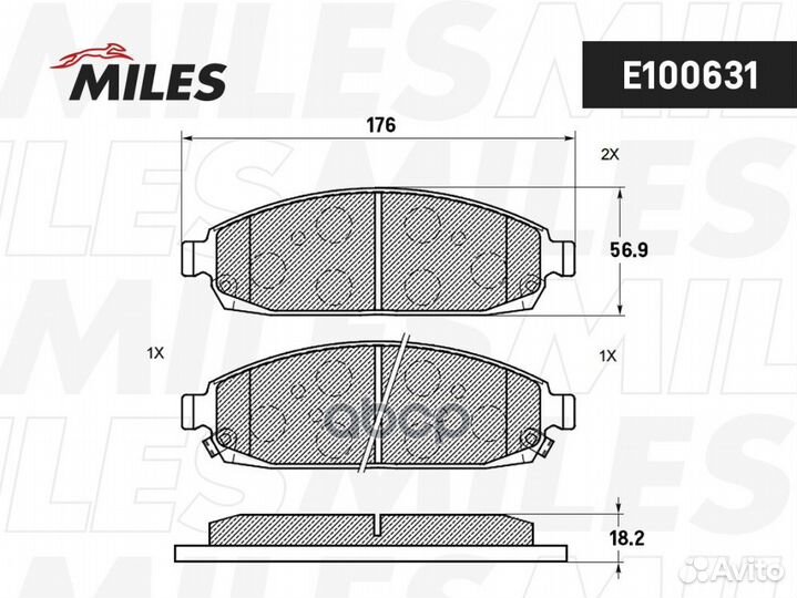 Колодки тормозные jeep commander 05/grand cher