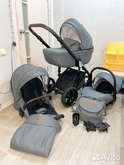 Коляска Verdi Mocca 3 в 1 графитовая