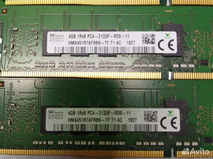 Оперативка DDR4 4gb ECC Reg для серверов и станций