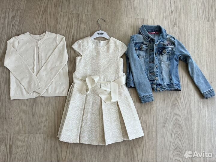 Платье, кофточка, джинсовка 98-116