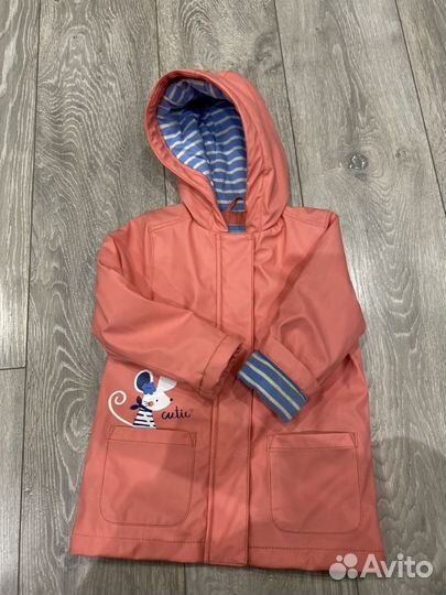 Куртка весенняя утепленная резиновая mothercare 92