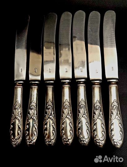 Ножи Кольчугино раннее производство,мельхиор