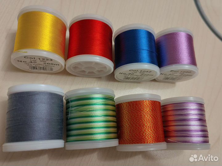Нитки для машинной вышивки