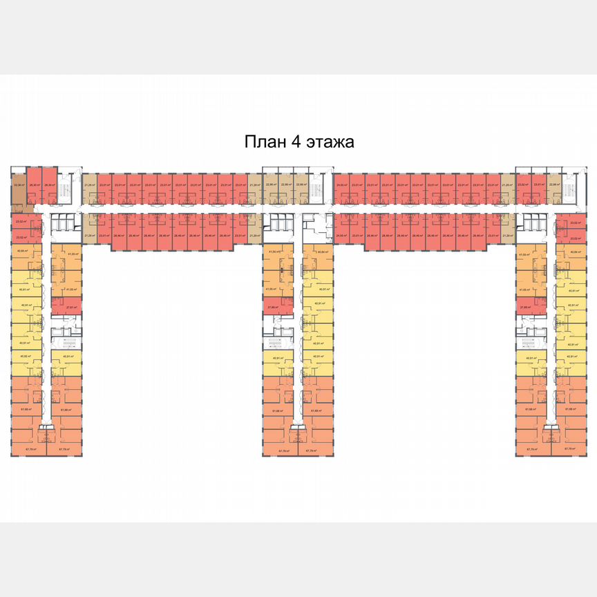 2-к. апартаменты, 40,9 м², 6/24 эт.