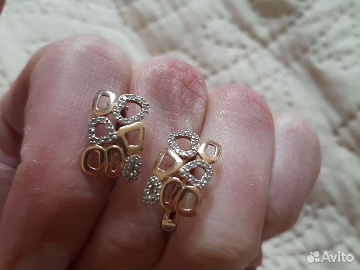 Серьги золотые