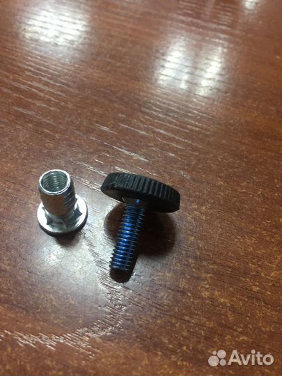 Ножка черная PI 01 М6х20 + гайка для ножки