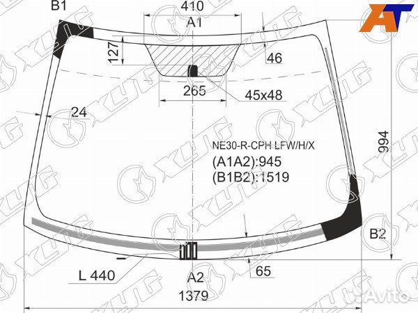 Стекло лобовое toyota auris