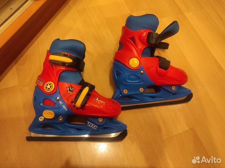 Раздвижные коньки на мальчика 29-32