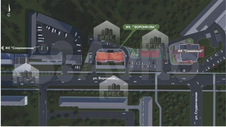 Квартира-студия, 29,5 м², 1/16 эт.