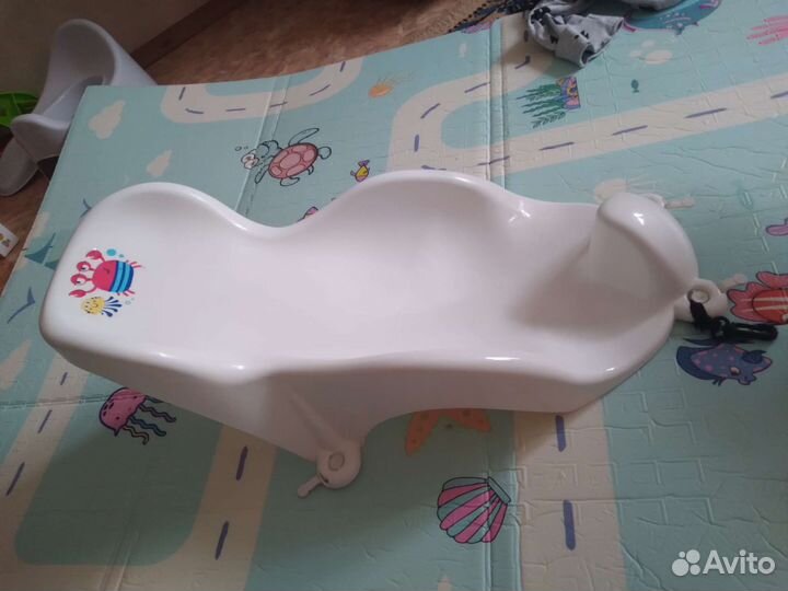 Круг для купания, горка для купания и ванночка