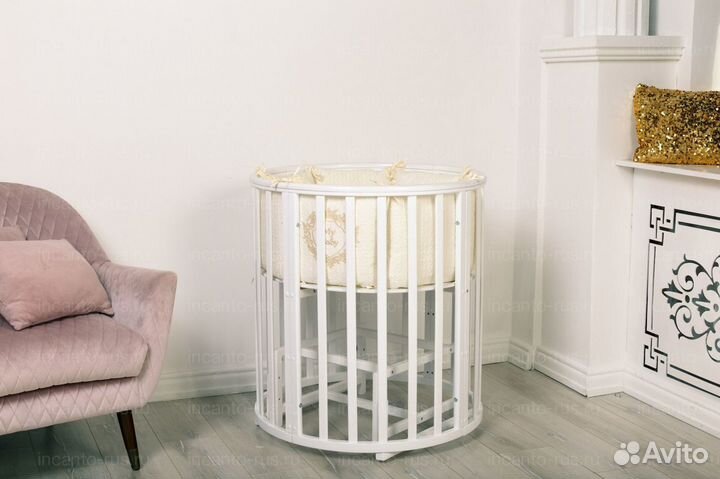 Круглая кровать-трансформер