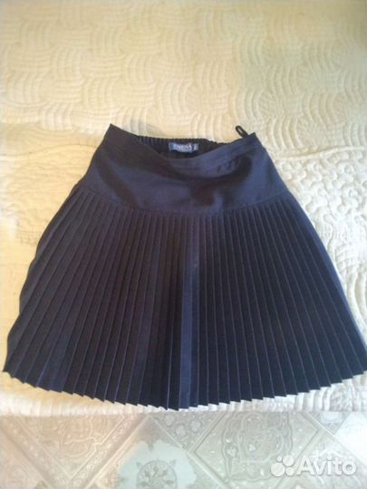 Юбка Школьная синяя 140
