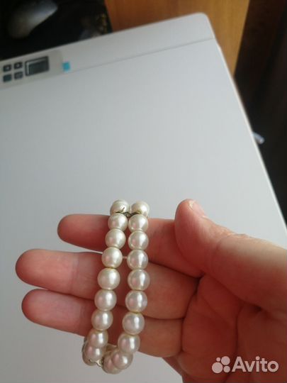 Браслет из белого жемчуга