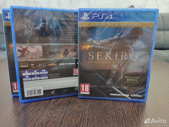 Sekiro Shadow Die Twice PS4/PS5 (новый)