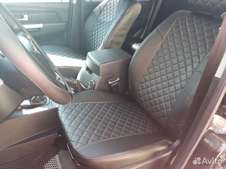 Чехлы UAZ Patriot Экокожа ромб Автопилот