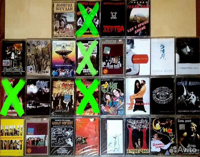 Кассеты Крематорий, Алиса, Король и Шут, Летов, сг