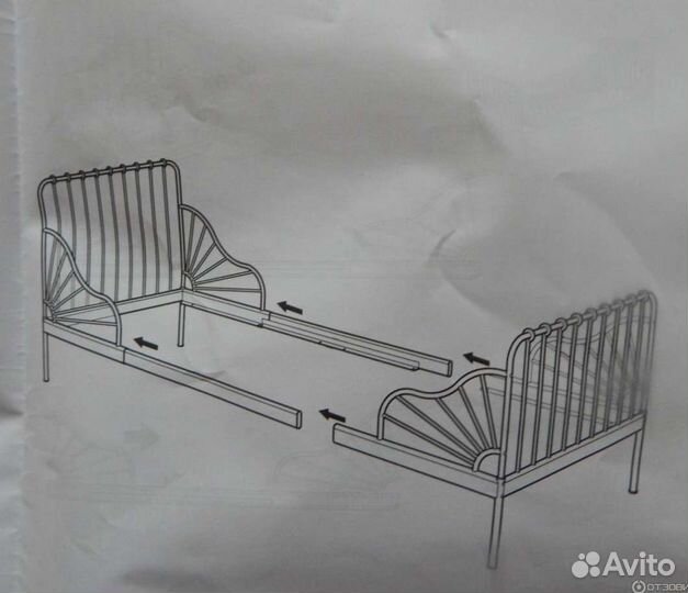 Детская кровать миннен Икеа IKEA