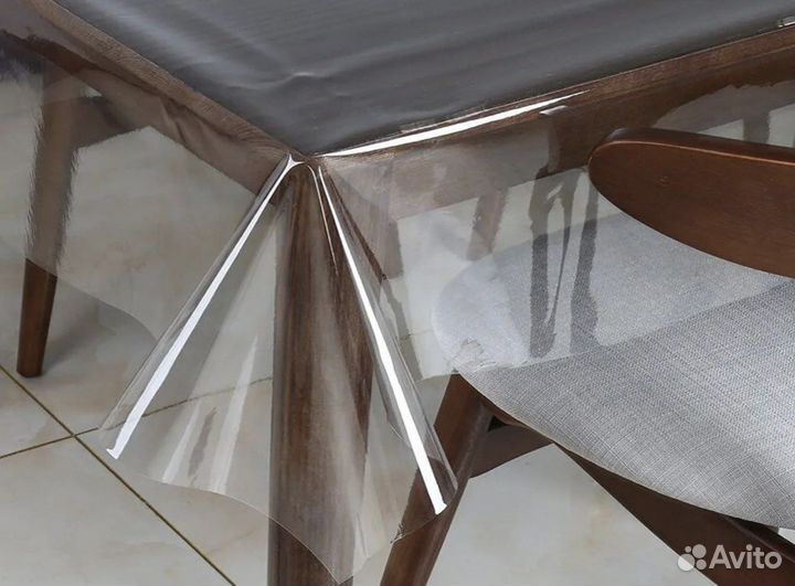 Силиконовая прозрачная скатерть