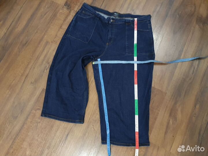 Капри джинсовые 56